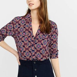 Express Floral Medallion Portofino Button Down